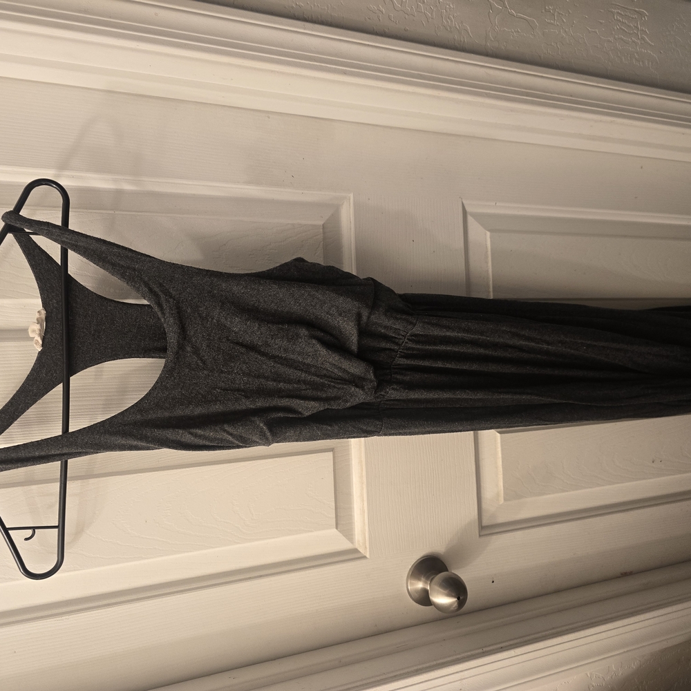Dark Gray Sleeveless Jumpsuit